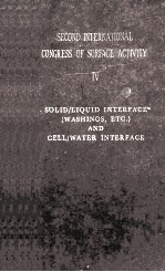 SOLID/LIQUID INTERFACE AND CELL/WATER INTERFACE