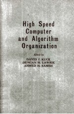 High Speed Computer and Algorithm Organization