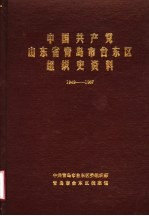 中国共产党山东省青岛市四方区组织史资料 1949-1987