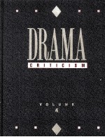 DRAMA CRITICISM VOLUME 4