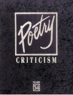 Poetry Criticism Volume 54