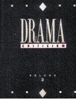 DRAMA CRITICISM VOLUME 3