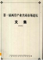 第一届两岸产业共同市场论坛文集 2006