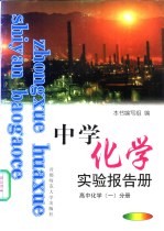 中学化学实验报告册 高中化学 1 分册