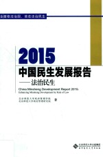 2015中国民生发展报告  法治民生