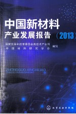 中国新材料产业发展报告  2013  新材料先进材料功能材料新兴产业