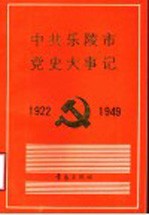 中共乐陵市党史大事记 1922-1949