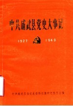 中共成武县党史大事记 1927年10月-1949年9月