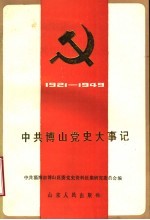 中共博山党史大事记 1921年7月至1949年9月