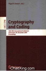 Lecture Notes in Computer Science 3796 Cryptography and Coding 10th IMA International Conference