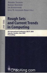 Lecture Notes in Artificial Intelligence 3066 Rough Sets and Current Trends in Computing 4th Interna