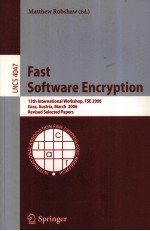 Lecture Notes in Computer Science 4047 Fast Software Encryption 13th International Workshop