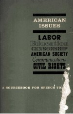 American Issues A Sourcebook for Speech Topics