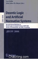 Lecture Notes in Artificial Intelligence 4048 Deontic Logic and Artificial Normative Systems 8th Int