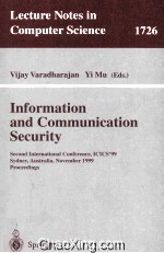 Lecture Notes in Computer Science 1726 Information and Communication Security Second International C