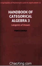 Handbook of Categorical Algebra 3 Categories of Sheaves