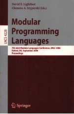 Lecture Notes in Computer Science 4228 Modular Programming Languages 7th Joint Modular Languages Con