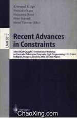 Lecture Notes in Artificial Intelligence 3010 Recent Advances in Constraints Joint ERCIM/CoLogNET In