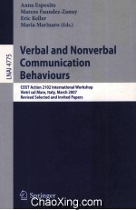 Lecture Notes in Artificial Intelligence 4775 Verbal and Nonverbal Communication Behaviours COST Act