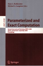 Lecture Notes in Computer Science 4169 Parameterized and Exact Computation Second International Work