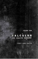 Calculus and Analytic Geometry Volume Two