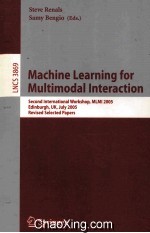 Lecture Notes in Computer Science 3869 Machine Learning for Multimodal Interaction Second Internatio