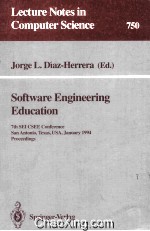 Lecture Notes in Computer Science 750 Software Engineering Education 7th SEI CSEE Conference San Ant