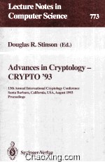 Lecture Notes in Computer Science 773 Advances in Cryptology-CRYPTO'93 13th Annual International Cry