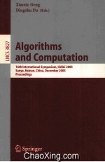 Lecture Notes in Computer Science 3827 Algorithms and Computation 16th International Symposium