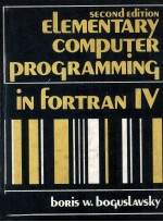 Elementary Computer Programming In Fortran IV 2nd Edition