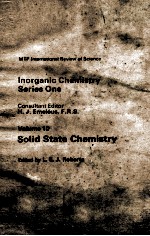 MTP INTERNATIONAL REVIEW OF SCIENCE INORGANIC CHEMISTRY SERIES ONE VOLUME 10 SOLID STATE CHEMISTRY