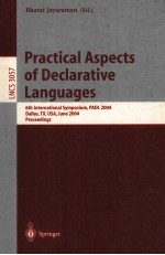 Lecture Notes in Computer Science 3057 Practical Aspects Of Declarative Languages 6th International