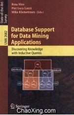 Lecture Notes in Artificial Intelligence 2682 Database Support for Data Mining Application Discoveri