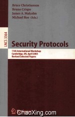 Lecture Notes in Computer Science 3364 Aecurity Protocols 11th International Workshop Cambridge