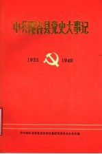 中共阳谷县党史大事记 1925-1949