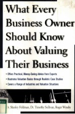 WHAT EVERY BUSINESS OWNER SHOULD KNOW ABOUT VALUING THEIR BUSINESS