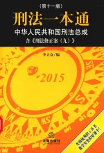 刑法一本通  中华人民共和国刑法总成  含刑法修正案九