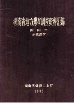 湖南省地方煤矿调查资料汇编 衡阳市 乡镇煤矿