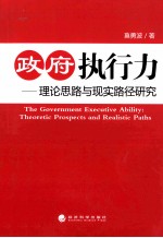 政府执行力 理论思路与现实路径研究