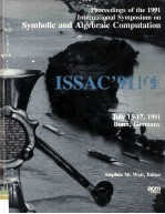 Proceedings of the 1991 International Symposium on Symbolic and Algebraic Computation