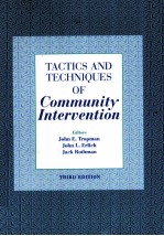 TACTICS AND TECHNIQUES OF COMMUNITY INTERVENTION