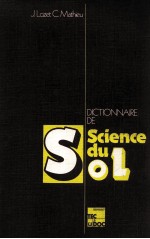 DICTIONNAIRE DE SCIENCE DU SOL