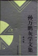 孙万鹏灰学文集 第三卷