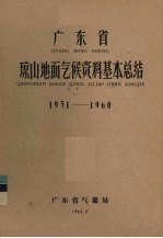 广东省琼山地面气候资料基本总结1951-1960