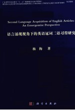 语言涌现视角下的英语冠词二语习得研究