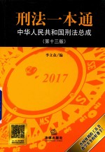 刑法一本通  中华人民共和国刑法总成  第13版