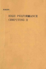 HIGH PERFORMANCE COMPUTING II Proceedings of the Second Symposium on High Performance Computing Mont