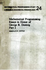 MATHEMATICAL PROGRAMMING ESSAYS IN HONOR OF GEORGE B.DANTZIG PART 1