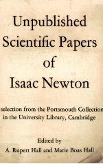 Unpublished Scientific Papers of Isaac Newton