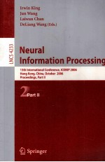 Lecture Notes in Computer Science 4233 Neural Information Processing 13th International Conference